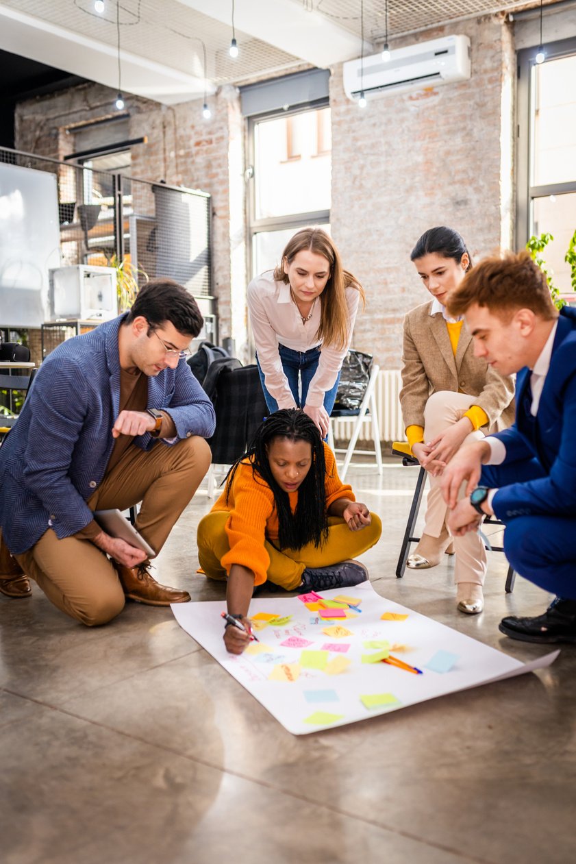 Business Team Working in a Start-up Office